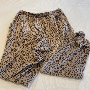 Muk Luks Cheetah Print Pajama Pants